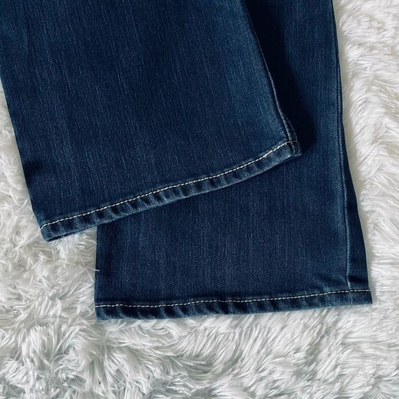 INC Denim Regular Fit Boot Leg Jeans 6 Dark Wash - Picture 10 of 15